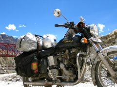 India with Royal Enfield 500