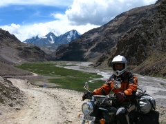 India with Royal Enfield 500